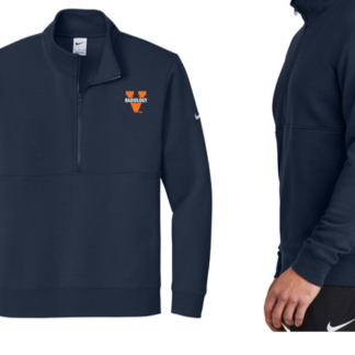 Men's Navy Nike Club 1/2 Zip Pullover