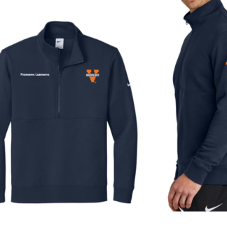 Men's Navy Nike Club 1/2 Zip Pullover - PERSONALIZED